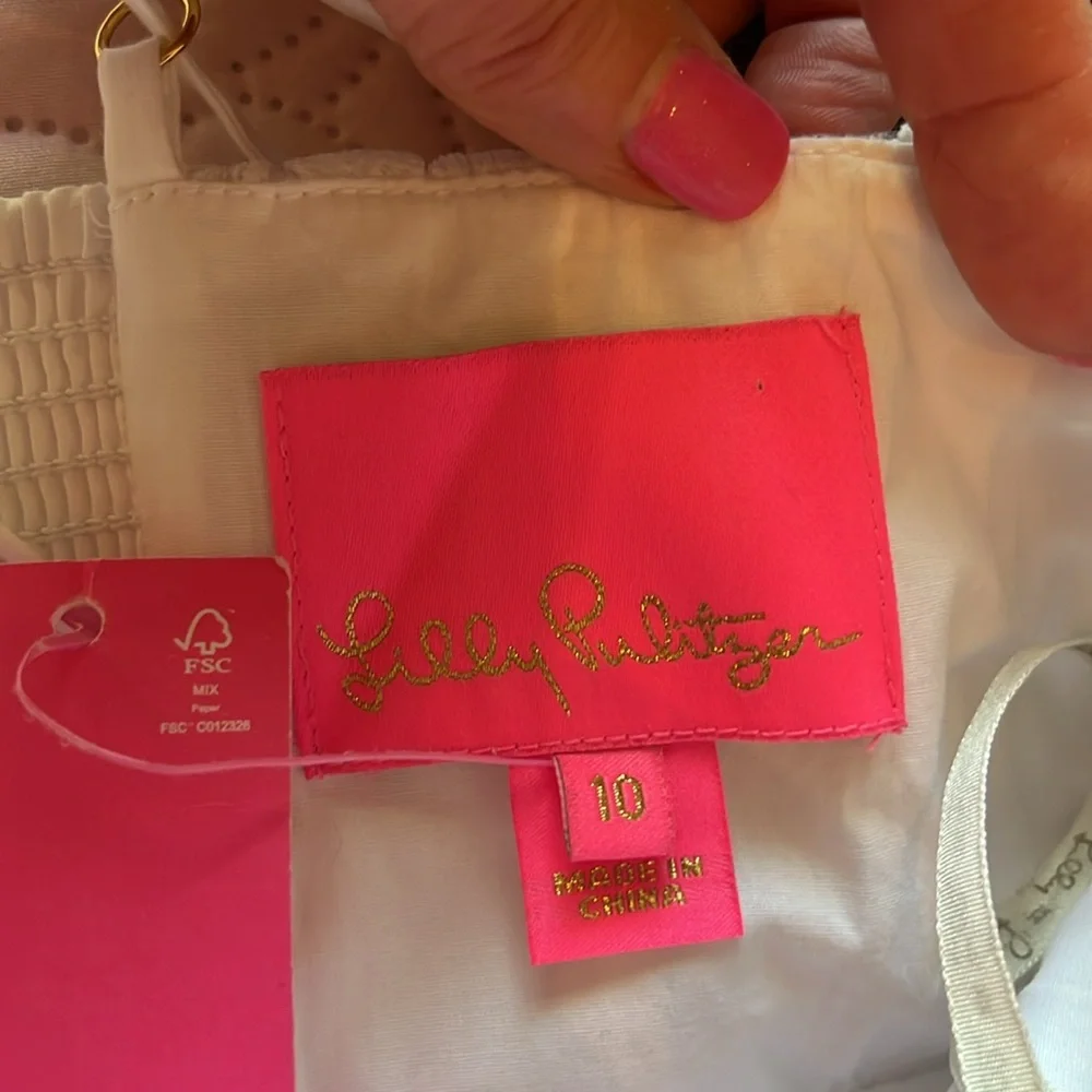 NWT Lilly Pulitzer Gillian Lace Maxi Butterfly Slip Dress - Picture 11 of 16